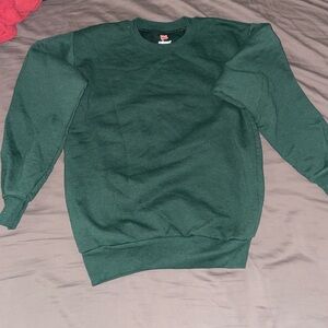 Hunter Green Hanes Crewneck